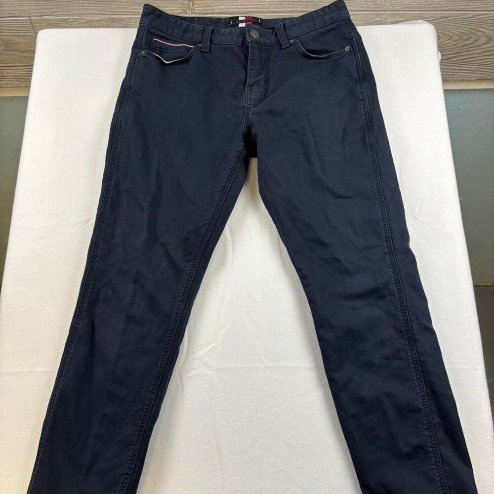 Tommy Hilfiger Slim Fit Pants Men’s 30x30 Navy Blue Chinos Casual Dress